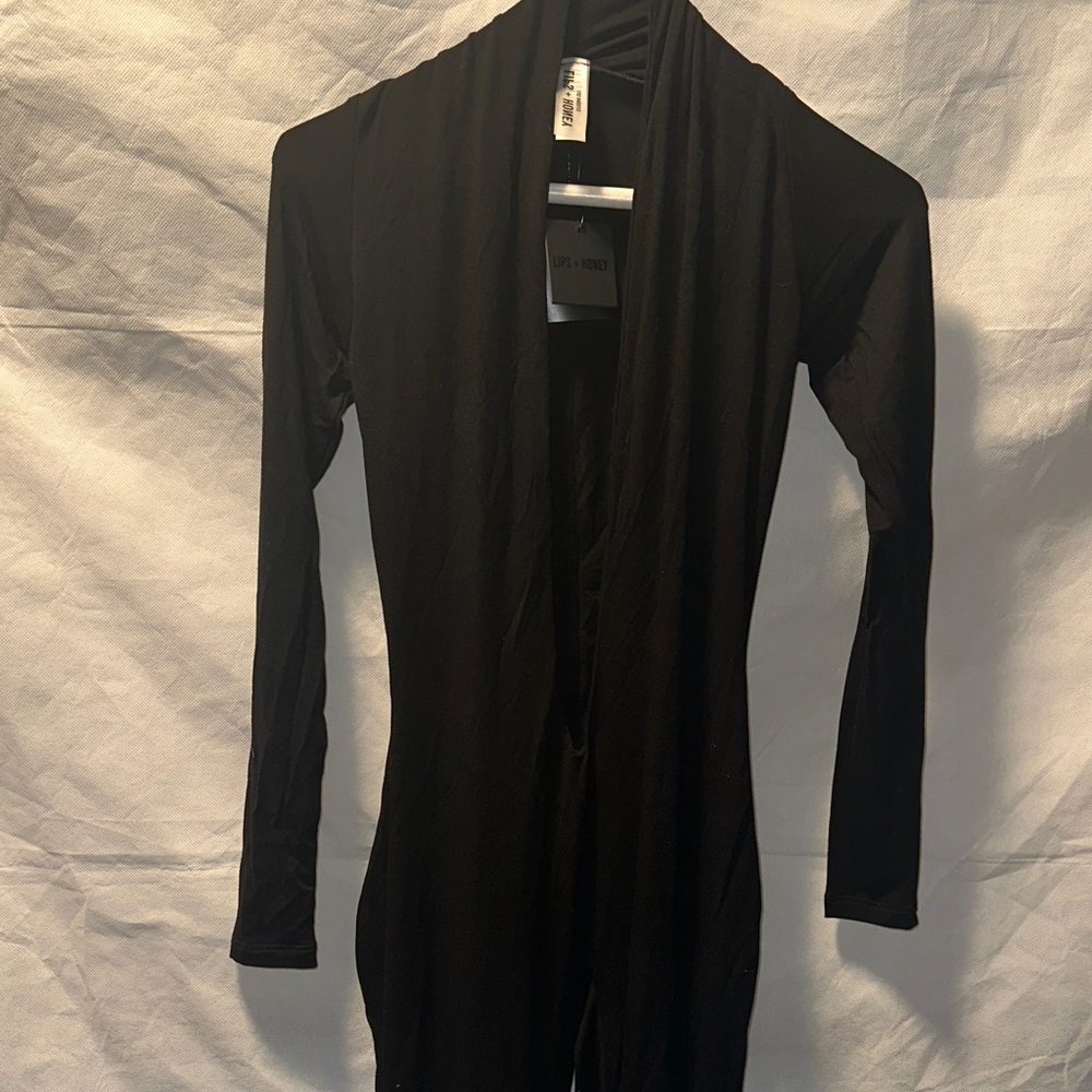 Black Long Sleeve Jumpsuit